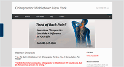 Desktop Screenshot of chiropractor.middletownnewyork.org